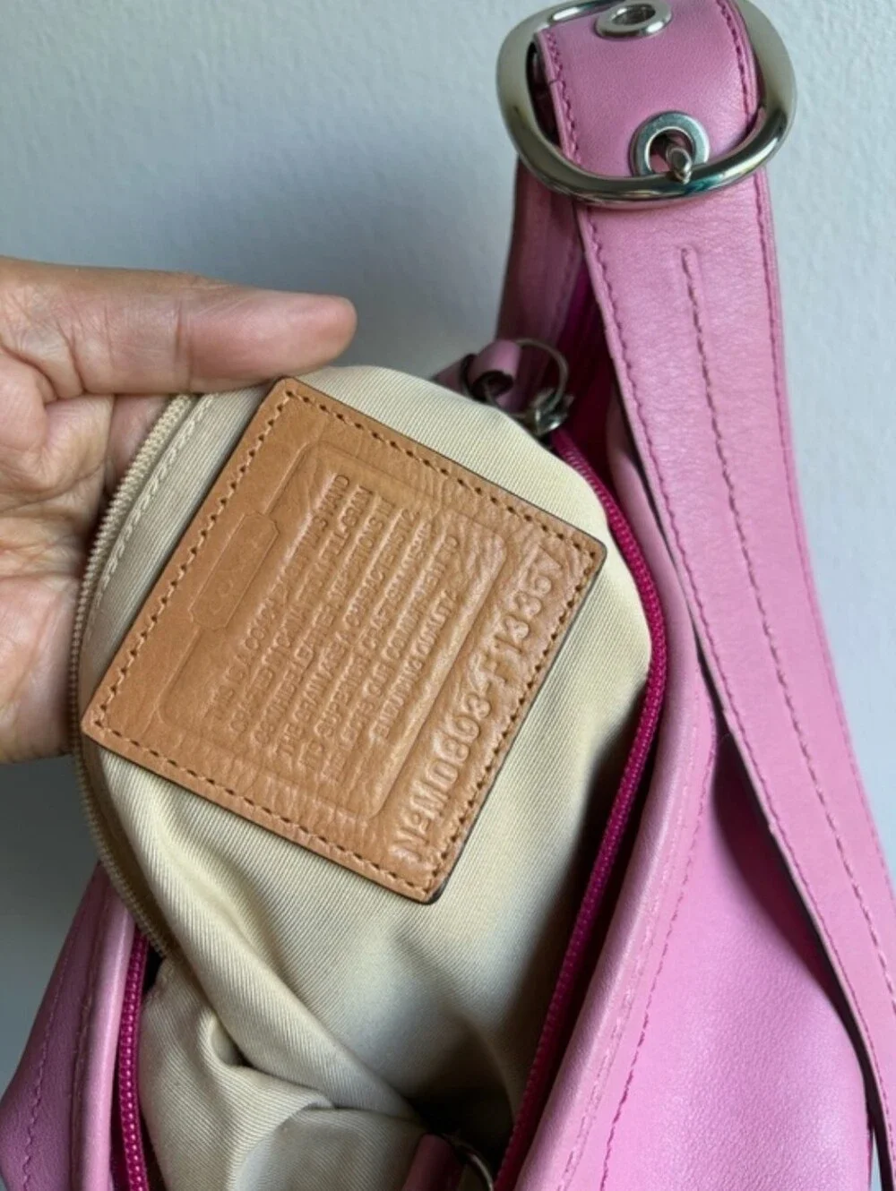 Coach Rugby Stripes Bleecker Bucket Shoulder Bag - Picture 9 of 12